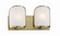 Bishop Crossing Two Light Bath in Soft Brass (7|2452-695)