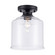 Zoe One Light Flush Mount in Black (110|72057-1 BK)