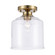 Zoe One Light Flush Mount in Antique Gold (110|72057-1 AG)