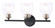 Winsley Three Light Wall Lamp in Coal w/Stained Brass (7|2433-878)