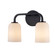 Capri Two Light Vanity in Black (110|72032 BK)