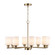 Kai Eight Light Chandelier in Antique Gold / Frosted (110|72028 AG-FR)