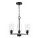 Kai Three Light Mini Chandelier in Black (110|72025-3 BK)