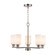 Kai Five Light Chandelier in Brushed Nickel / Frosted (110|72025 BN-FR)