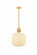 Elise One Light Pendant in Aged Brass (428|H1149701S-AGB)