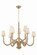 Calumet Nine Light Chandelier in Aged Brass (70|6849-AGB)