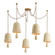 Omi Five Light Chandelier in Patina Brass (70|3650-PBR/CIC)