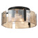 Aenon Three Light Flush Mount in Matte Black (62|3164-FM BLK-AWG)