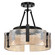 Aenon Three Light Semi-Flush Mount in Matte Black (62|3164-3SF BLK-AWG)