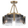 Aenon Three Light Semi-Flush Mount in Brushed Champagne Brass (62|3164-3SF BCB-SWG)