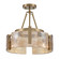Aenon Three Light Semi-Flush Mount in Brushed Champagne Brass (62|3164-3SF BCB-AWG)