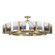 Aenon Ten Light Semi-Flush Mount in Brushed Champagne Brass (62|3164-10SF BCB-SWG)