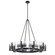 Aenon Ten Light Chandelier in Matte Black (62|3164-10 BLK-SWG)