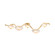 Kune LED Linear in Vintage Gold Leaf (68|586-05-VGL)