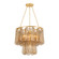 Milos Five Light Chandelier in Vintage Gold Leaf (68|581-27-VGL)