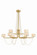 Bunda LED Chandelier in Vintage Brass (68|578-47-VB)