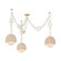Piasu Three Light Chandelier in Champagne Leaf (68|576-68-CPL)