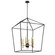 Townhall Six Light Pendant in Coal And Soft Brass (7|2106-726)