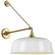 Academy Barn Light LED Barn Light in Hand-Rubbed Antique Brass (268|TOB 2813HAB/S7-WHT)