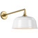 Academy Barn Light LED Barn Light in Hand-Rubbed Antique Brass (268|TOB 2812HAB/S6-WHT)