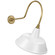 Academy Barn Light LED Barn Light in Hand-Rubbed Antique Brass (268|TOB 2803HAB/S2-WHT)