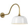 Academy Barn Light LED Barn Light in Hand-Rubbed Antique Brass (268|TOB 2802HAB/S6-WHT)