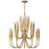 Acadia LED Chandelier in Antique Gold Leaf (268|JN 5073AGL)