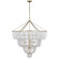 Jacqueline LED Chandelier in Hand-Rubbed Antique Brass (268|ARN 5303HAB-WG)