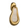 Elsa LED Wall Sconce in White/Antiqued Gold Leaf (314|GDDWC04)