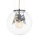Chene One Light Pendant in Bronze/Clear (314|GDDPI04)