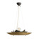 Chene One Light Chandelier in Antique Brass/Clear (314|GDDMI01)
