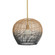 Swami One Light Pendant in Natural and Black/Antique Brass (314|DPS09)