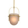 Kathleen One Light Pendant in Frosted Smoke/Antique Brass (314|DPC37)