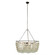 Cyprus Six Light Chandelier in Organic Frosted/Bronze (314|DMI33)