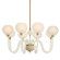 Tebaldi Eight Light Chandelier in Clear Etched/Antique Brass (314|DMC37)