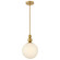 Opalite LED Pendant in Lacquered Brass (531|83027LCB)