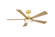 TorchAire 52 52'' Ceiling Fan in Brushed Satin Brass (26|FPD8570BSN)