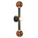 Reese LED Vanity Light in Urban Bronze/Amber Glass (347|WS32823-UB/AM)