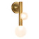 Reese LED Wall Sconce in Vintage Brass/Opal Glass (347|WS32814-VB/OP)