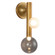 Reese LED Wall Sconce in Vintage Brass/Smoked Glass (347|WS32814-VB/SM)