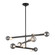 Reese LED Chandelier in Urban Bronze/Smoked Glass (347|CH32848-UB/SM)