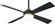Orb 54'' Ceiling Fan in Brushed Carbon With Soft Brass (15|F623L-BC/SBR)
