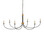 Lawton Six Light Chandelier in Satin Black / Contemporary Gold Leaf (142|9000-1481)