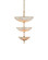 Volterra Six Light Chandelier in Natural / Antique Brass (142|9000-1479)
