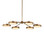 Merrick LED Chandelier in Polished Antique Brass / White (142|9000-1476)