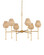 Francie LED Chandelier in Antique Gold Leaf / Natural (142|9000-1471)