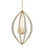 Amadora Four Light Chandelier in Clear / Antique Gold Leaf (142|9000-1466)
