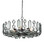 Ettore Six Light Chandelier in Clear / Blacksmith (142|9000-1445)