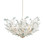 Winterberry Six Light Chandelier in Frosted / Blue / Contemporary Silver Leaf (142|9000-1426)