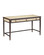 Evie Writing Desk in Ivory / Dark Walnut / Brass (142|3000-0344)